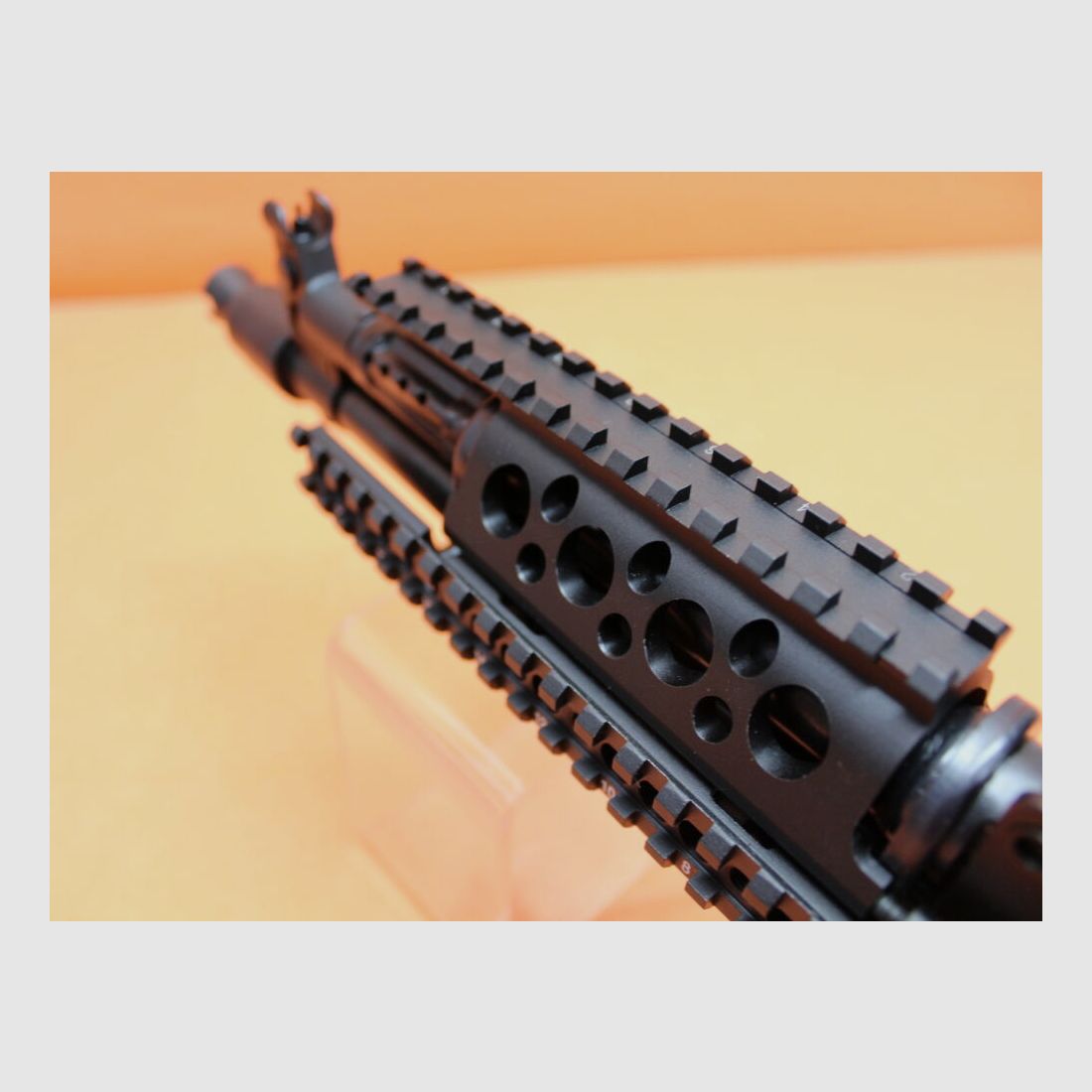 SDM Pechino Ha.Büchse 7,62x39 SDM AK-104s 12,5"/ 322mm canna/ 14mm guida di montaggio/ sistema 4-rail in alluminio (AKM/AK47), immagine 4 di 6