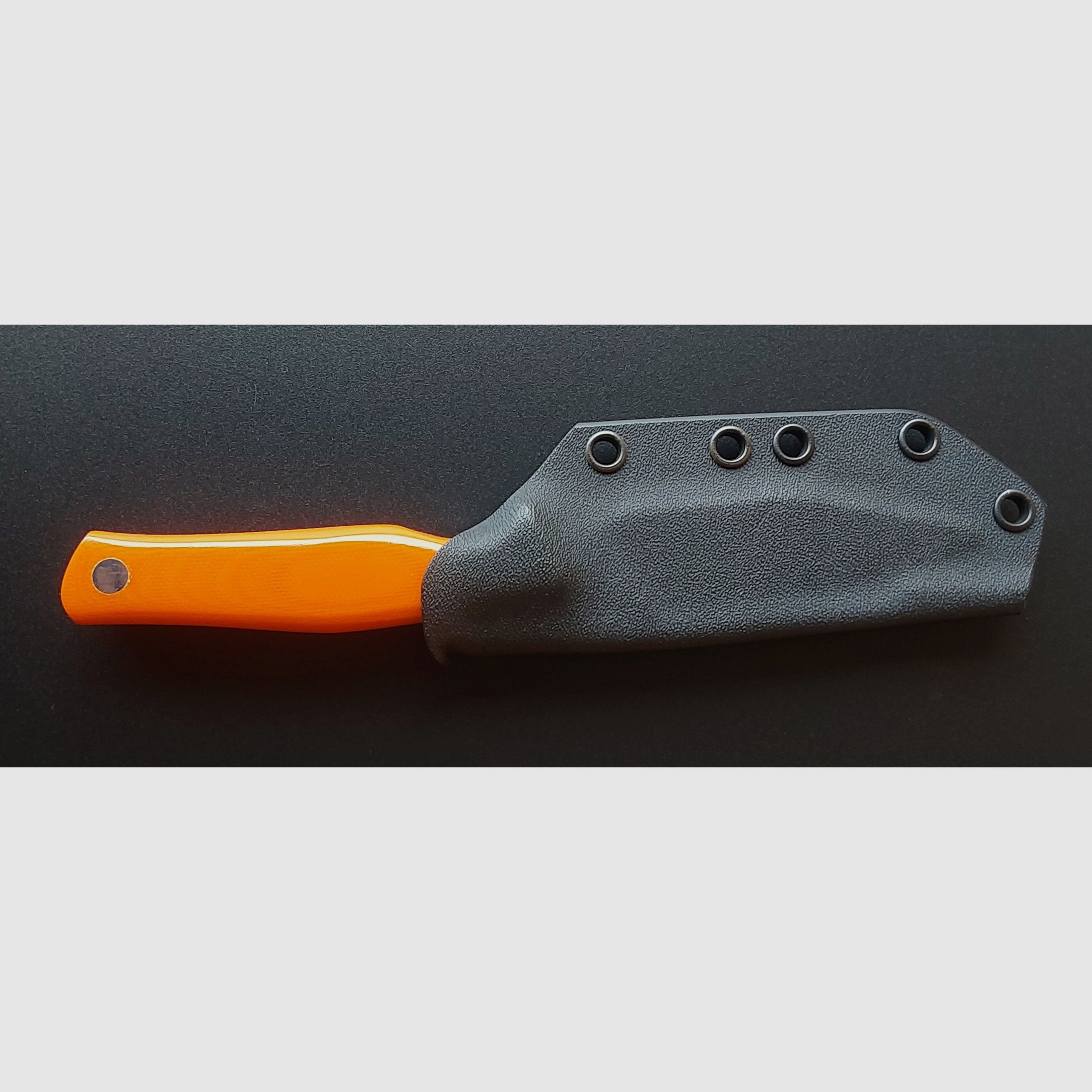 Casström Schwedisches Feldmesser, Orange G10, Jagdmesser, Aufbrechmesser, Skinner