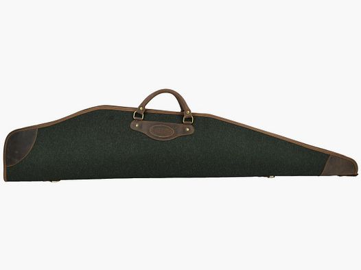 Housse de fusil Artipel pour répétiteur de chasse avec lunette, en loden/cuir de vache, 120cm