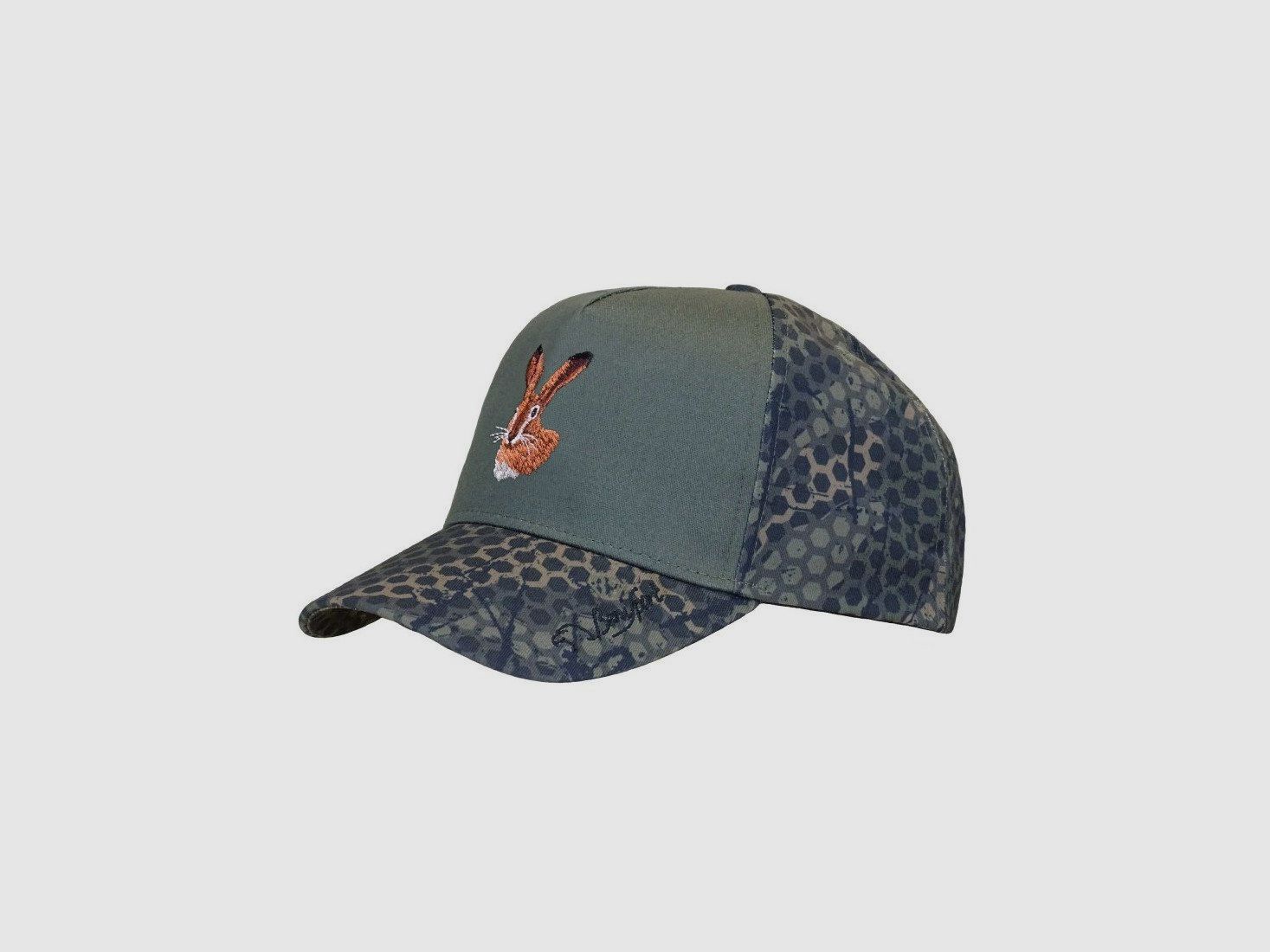 Kappe Benisport Forest Print mit gesticktem Hasen