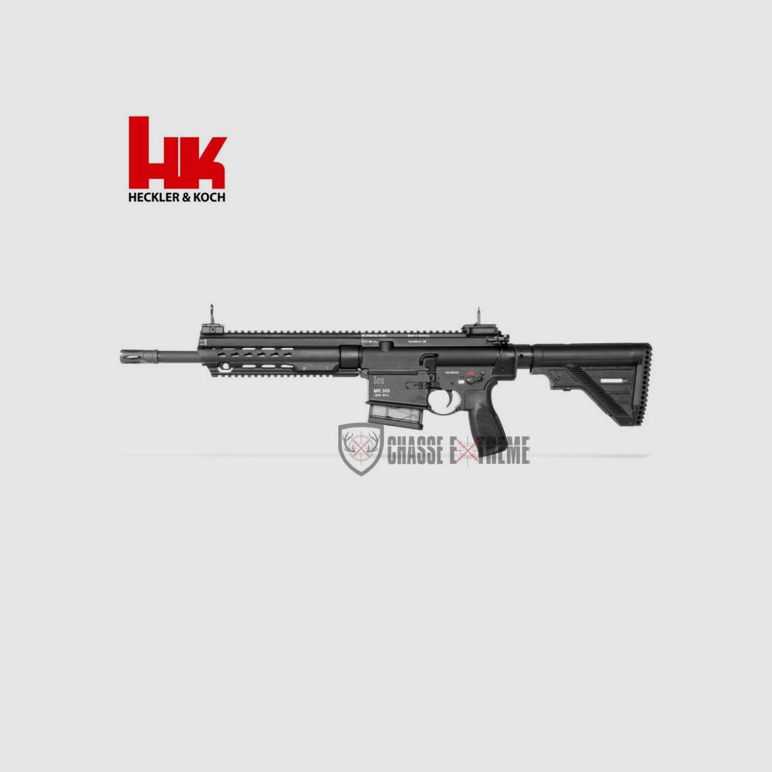 Rifle H&K MR308 A3 Cal 308 Win Black Slim-Line Hkey 13"