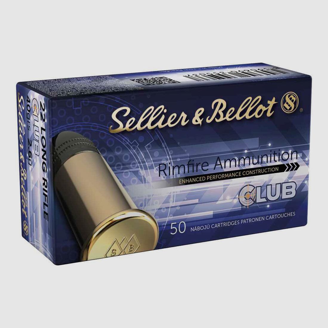 Sellier & Bellot	 S&B Club Velocity 2,6g / 40grs .22lr