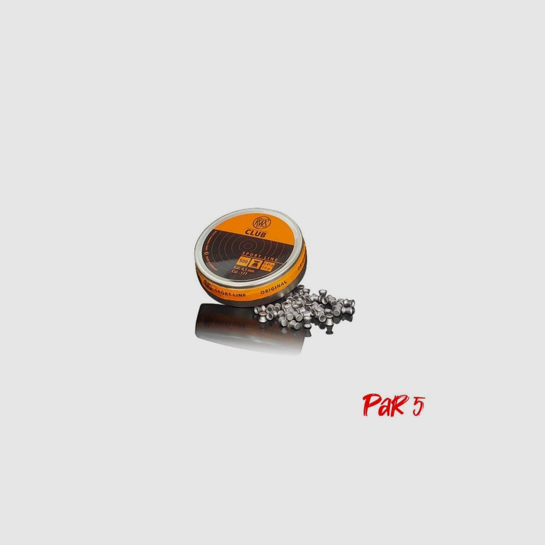 RWS Club Platte Balen 0,45 g - Kal. 4,5, afbeelding 3 van 3