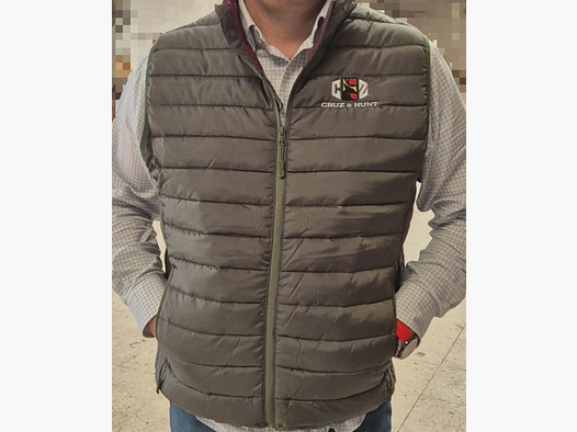 CHALECO PLUMAS VERDE CRUZ & HUNT