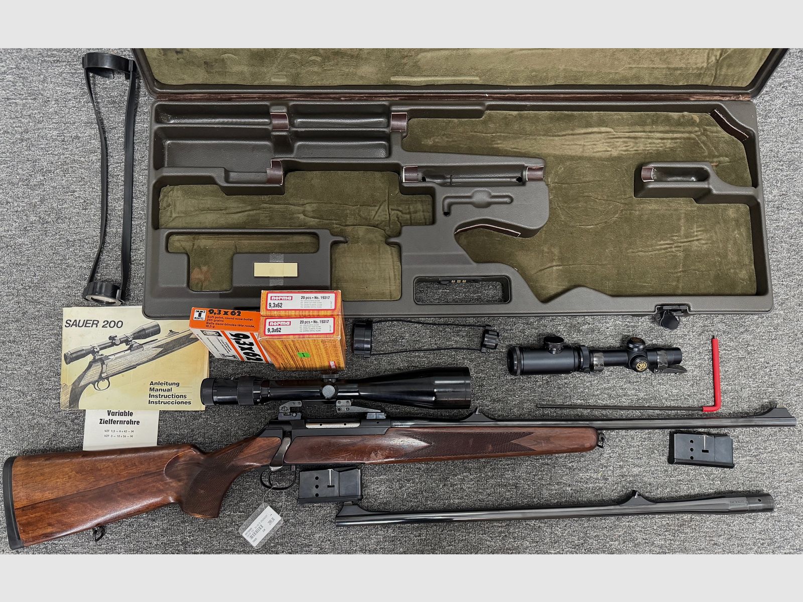 Sauer 200 Set .30-06, 9,3x62, 2xZF, Koffer