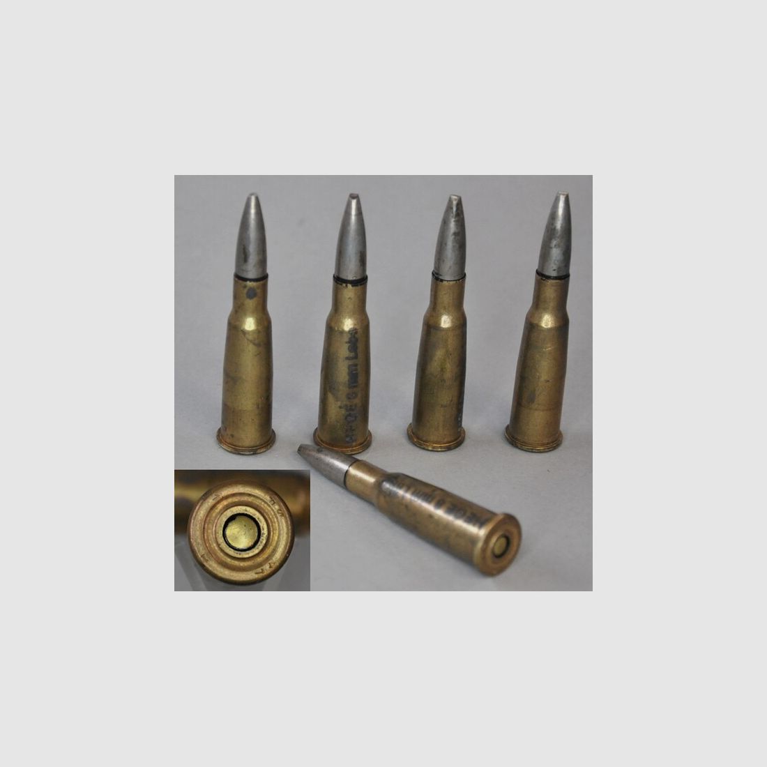 5 Schuss Deko-Munition 8 mm Lebel Frankreich