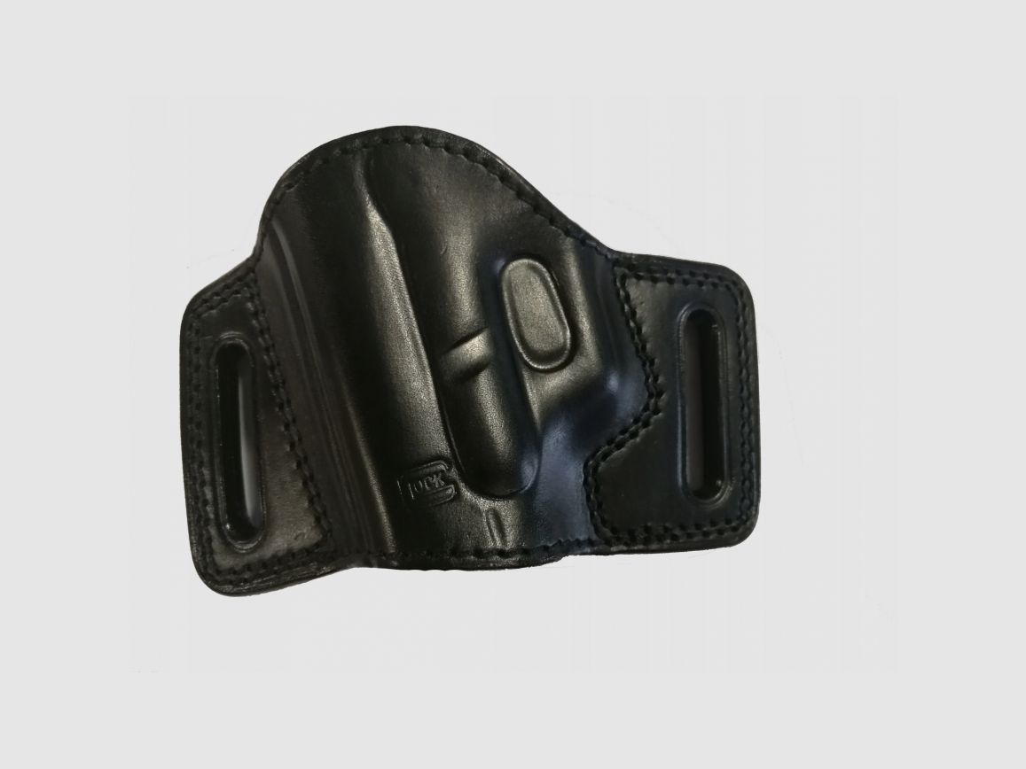 Kabura motyl krótki otwarty Glock 17 19 skóra LEWA, zdjęcie 1 z 2