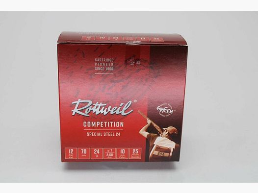 Rottweil Special Trap 24 grams No 7 STEEL 2.5mm IMMEDIATELY AVAILABLE - 12/70