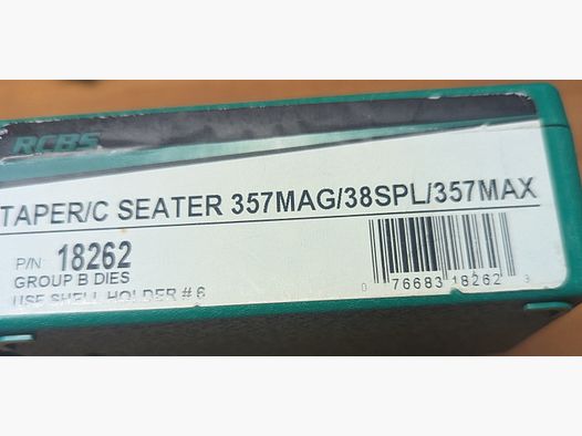 38spcl/357 Mag. Taper-Crimp, RCBS matryca, nowa i nieużywana