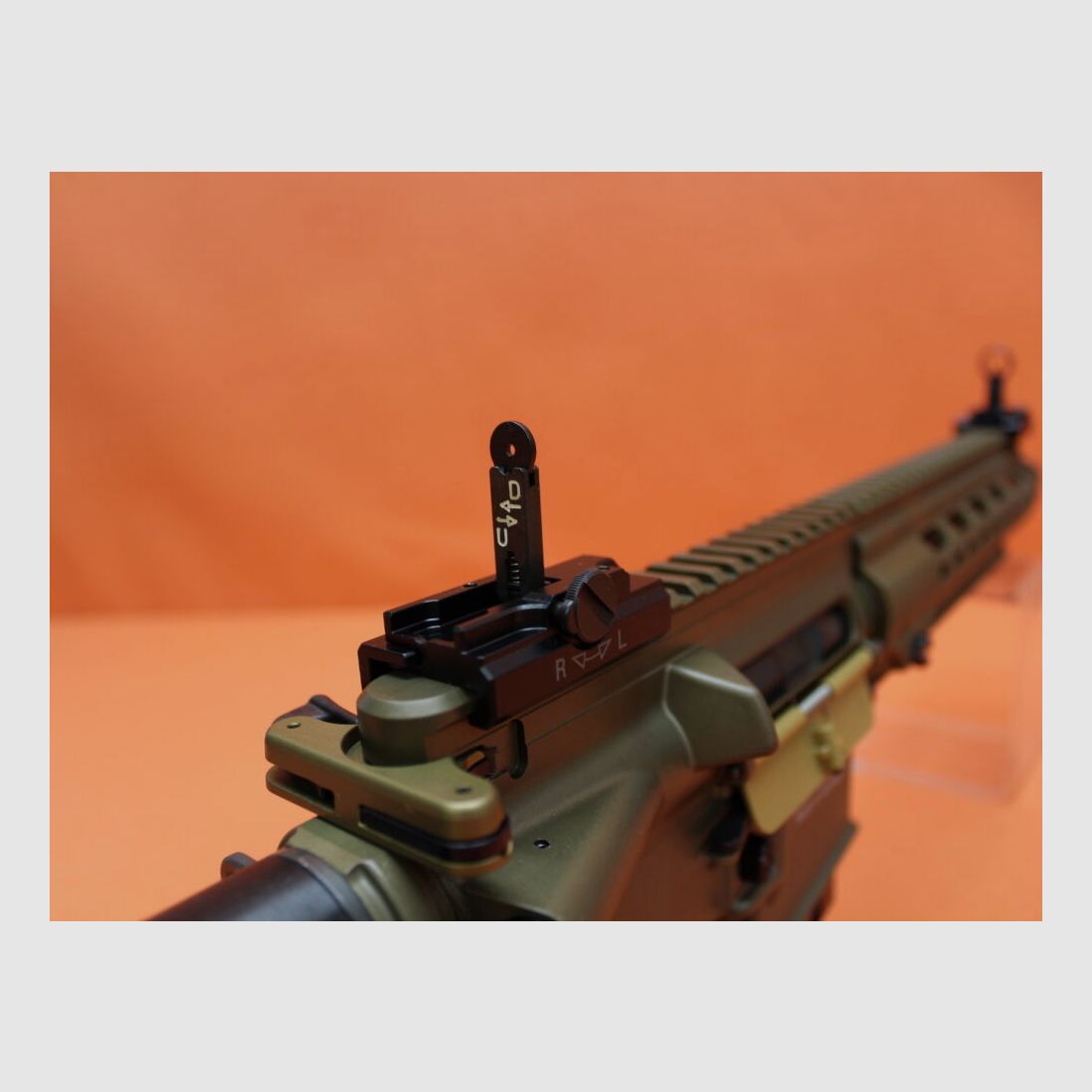 Heckler&Koch Ha.Büchse .223Rem Heckler&Koch/H&K MR223 A3 11" Lauf RAL8000 HKey, Gas-Piston-System AR-15/HK416