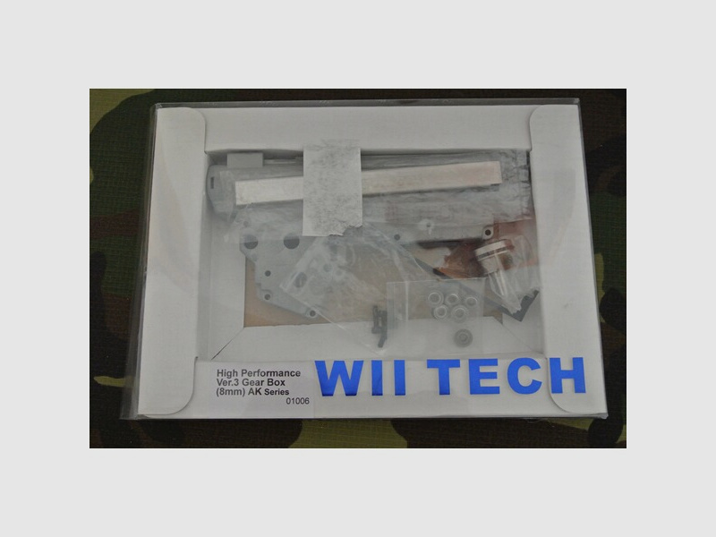 Wii Tech High Performance v3 gear box 8mm Shell AK Kugellager Airsoft Softair