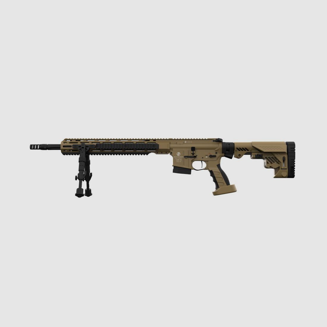Schmeisser AR15 DMR 18 - .223 Rem - RAL 8000 (BW desert sand colors)