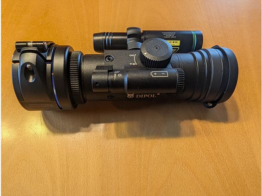 Accessoire de vision nocturne Dipol DN55XT vert avec projecteur IR Laserluchs