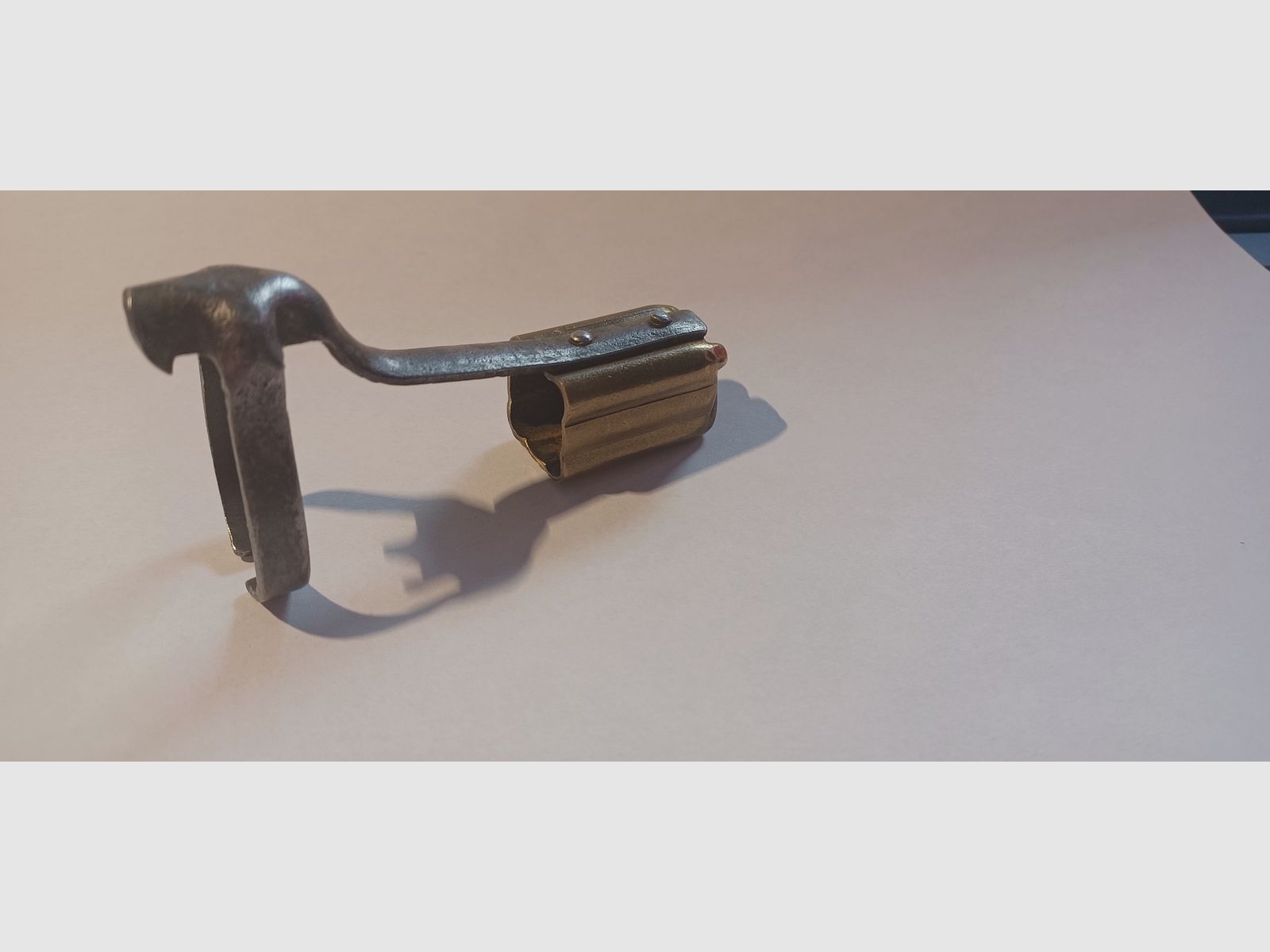 Brass muzzle protector for Schweizer Gewehr Mod. 96-11