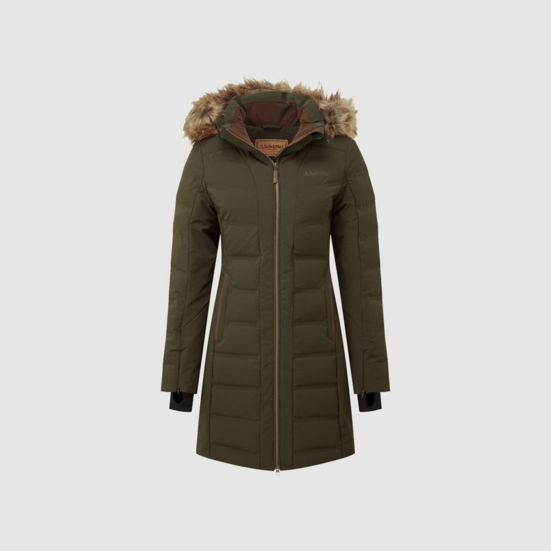 Schöffel D-Daunenmantel Hurlingham Waterproof | forest, billede 2 af 20