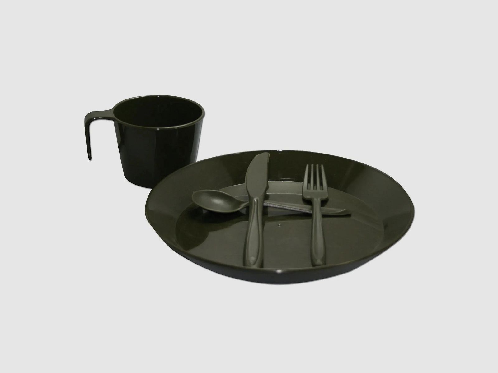 Mil-Tec Camp Set Polycarbonat oliv