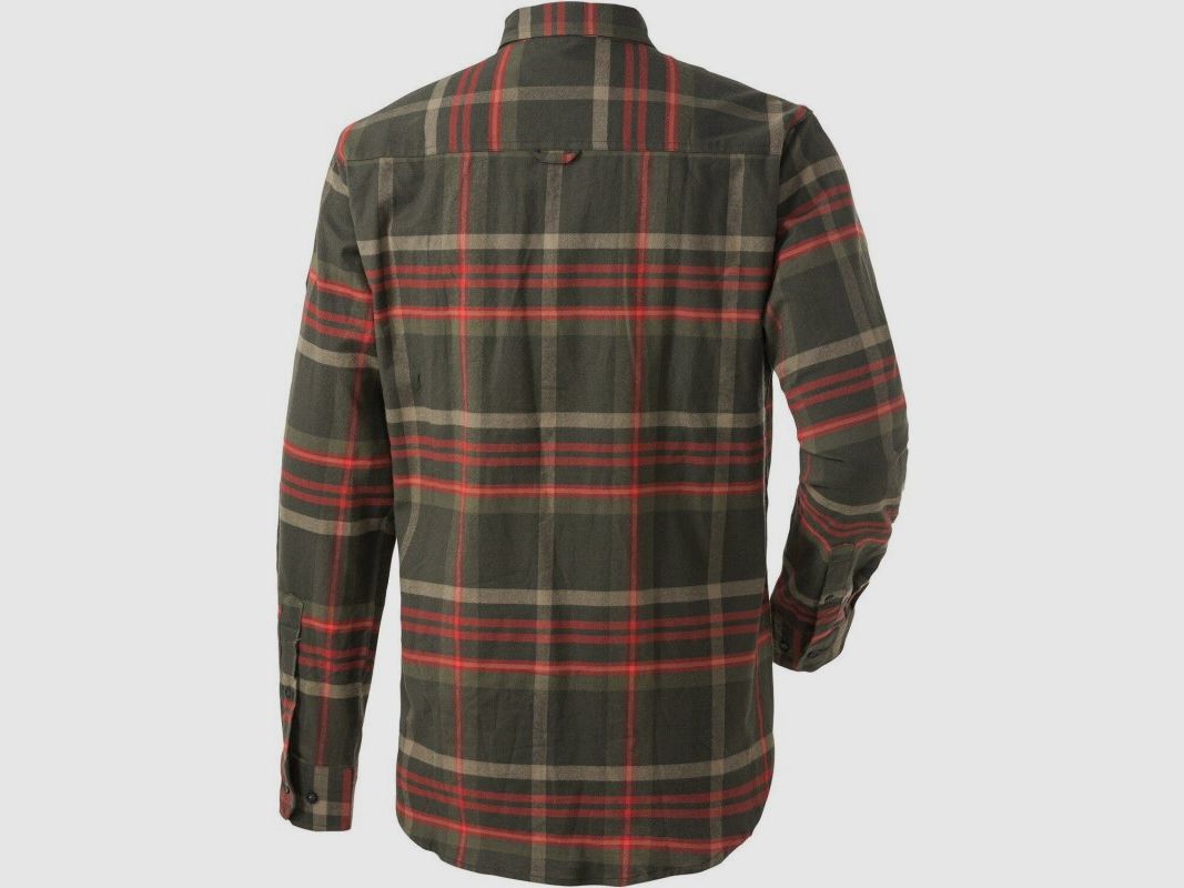 Camicia da caccia Parforce Rubino oliva - a quadri