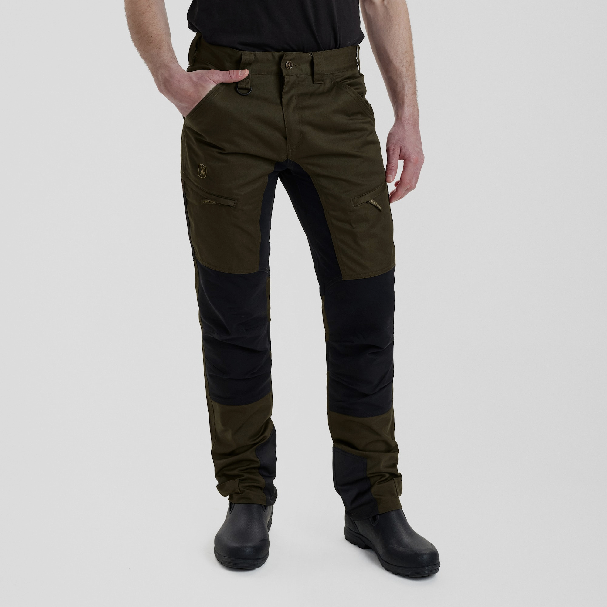 Deerhunter Rogaland Stretch Trousers with contrast Adventure Green 58