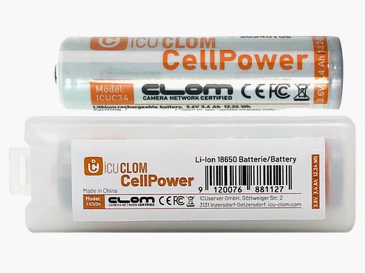Batterie ICUserver Blanche 3400 mAH 18650