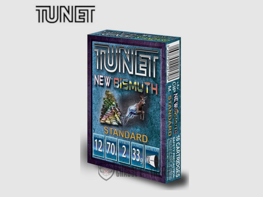 10 Patronen TUNET Bismuth 33Gr Kal. 12/70 Pb 2