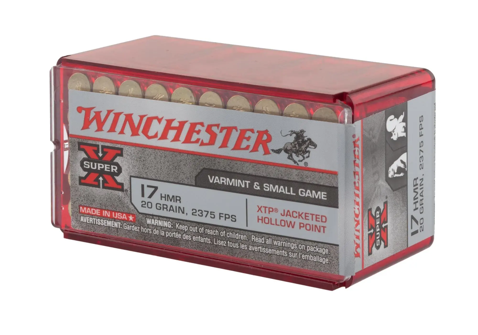 Winchester Super X Hollow Point Patrone Kaliber 17HMR, Bild 2 von 4