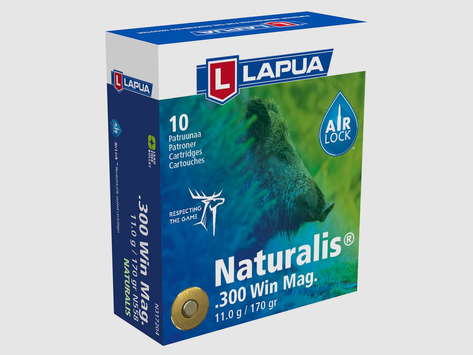 Lapua .300 Win Mag Naturalis 170 grs. 10 pcs.
