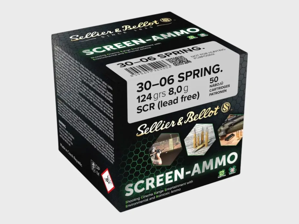 Munition Sellier & Bellot .30-06 Spr. Screen-Ammo 124grs. 50 Stk kaufen - Waffenhandel-Beck.de
