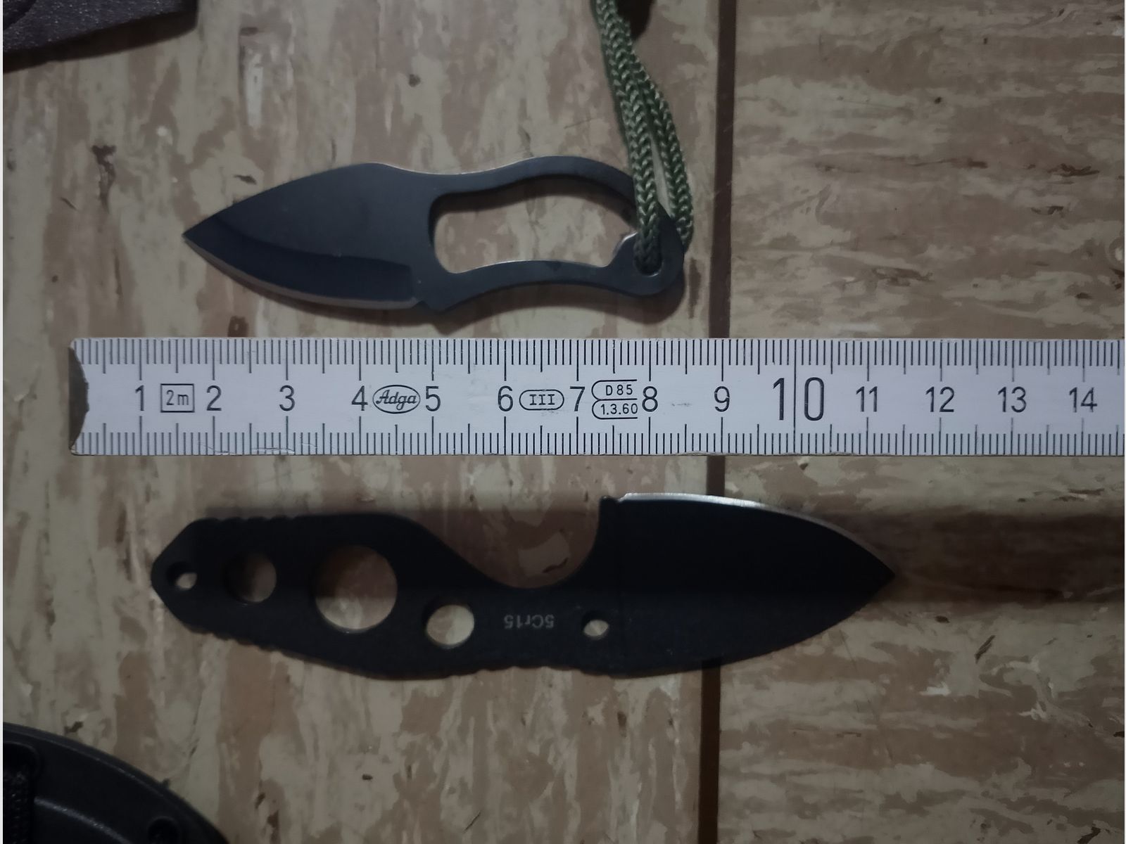 2 Kleine Taschenmesser Brieföffner Anglermesser Pocket Knife Mini black mit scheide set neu