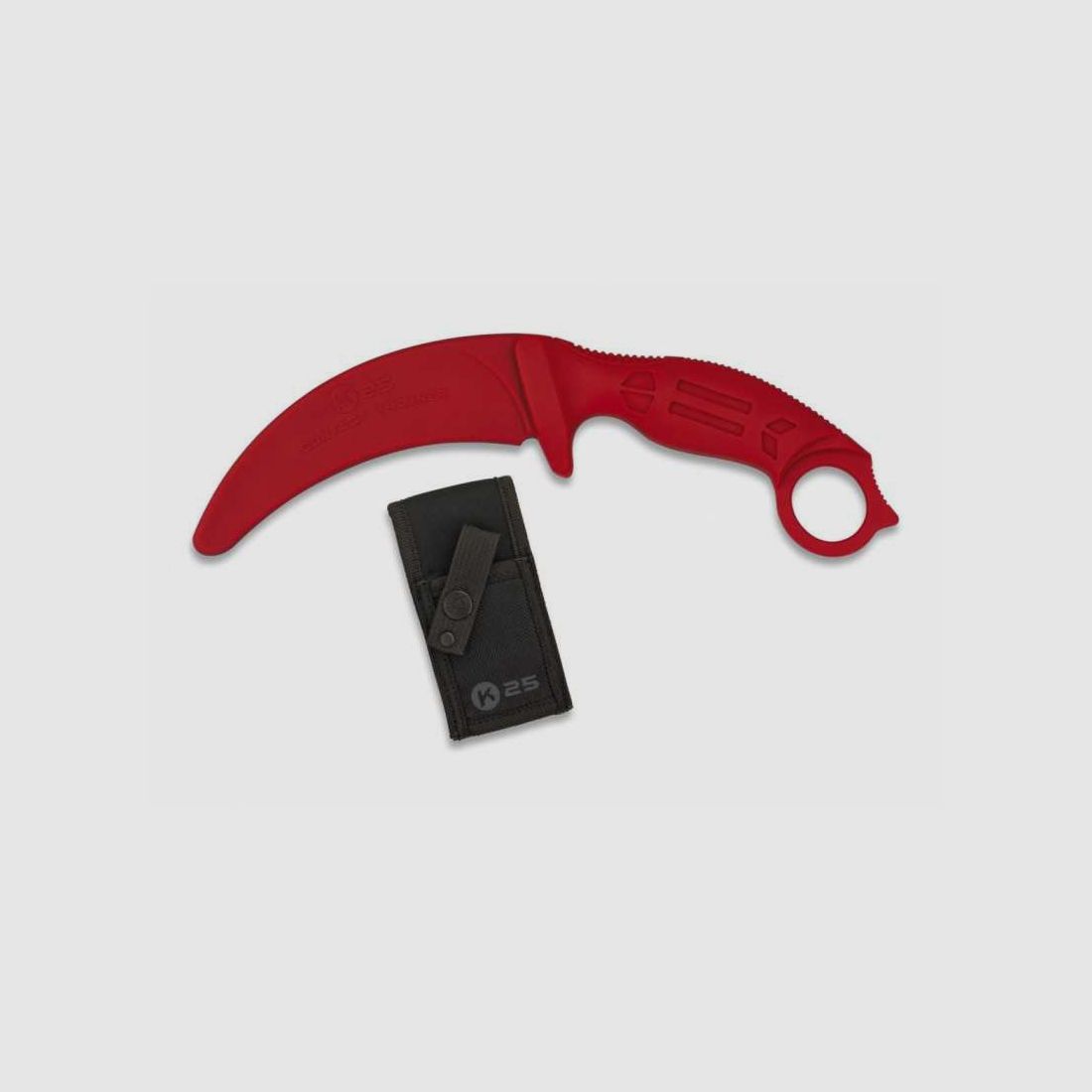 Cuchillo de entrenamiento curvado de goma K25, imagen 3 de 3