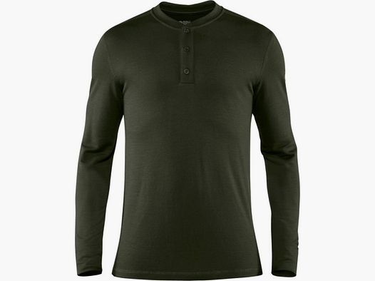 Fjällräven H-T-Shirt Henley Singi Merino Langarm mit Knopfleiste