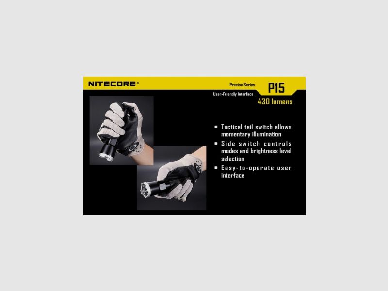 Latarka Nitecore P15 Precise 430 Lumenów, zdjęcie 10 z 21