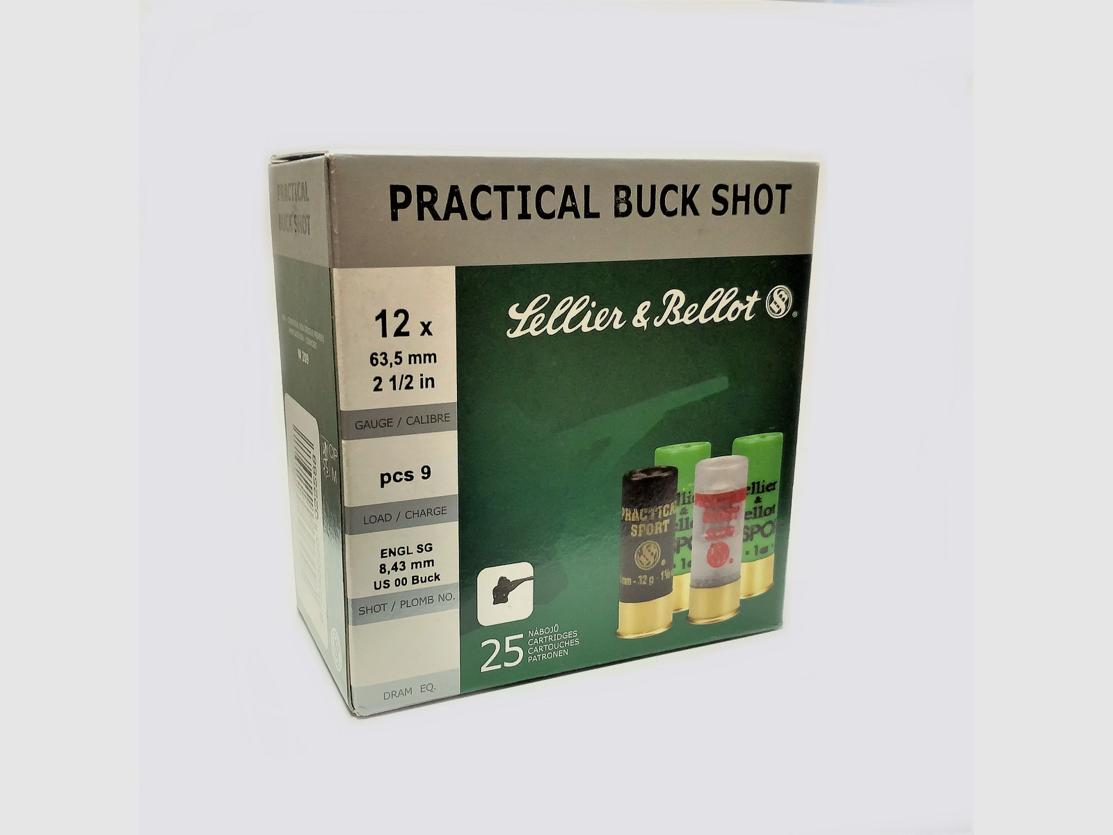 S&B Flintenpatrone 12/63,5 Practical Buck Shot