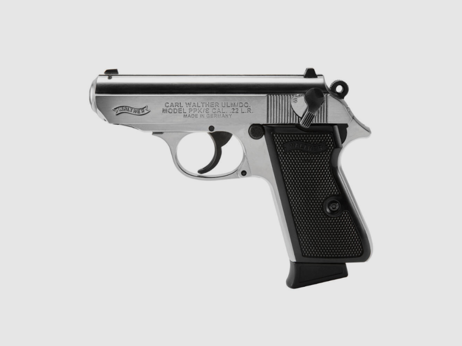 WALTHER PPK/S 22 nikkel pistool, afbeelding 1 van 2