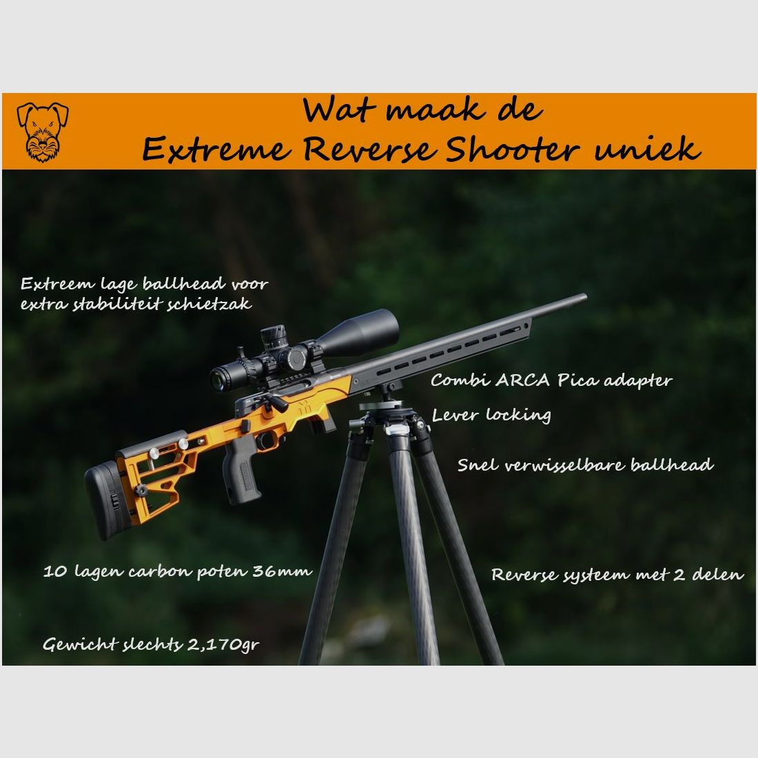 Terrier-Tripods Reverse Extreme Shooter, image 4 of 7