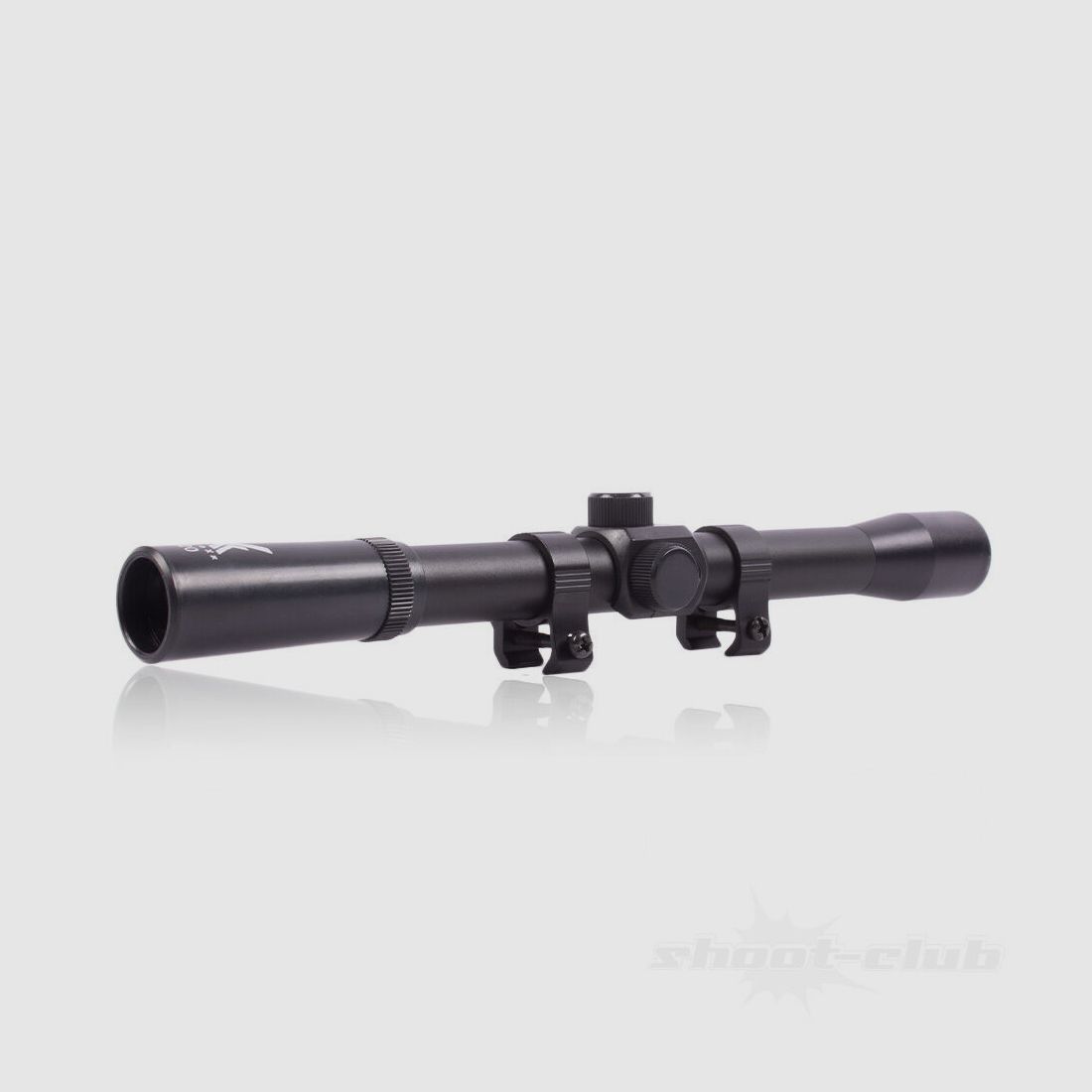 shoXx riflescope LG-Target series 4x20 + 2 mounting rings