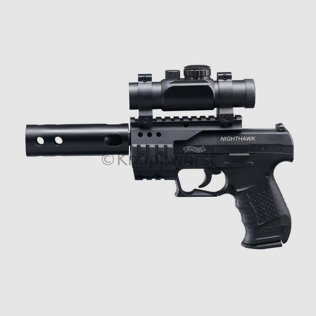 Umarex Walther Nighthawk CO2 Set, schwarz, 4,5mm