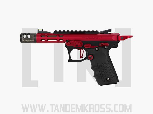 Tandemkross TANDEMIZED Ruger Mark IV 22/45 racing weapon - red upper part, black lower part, red controls