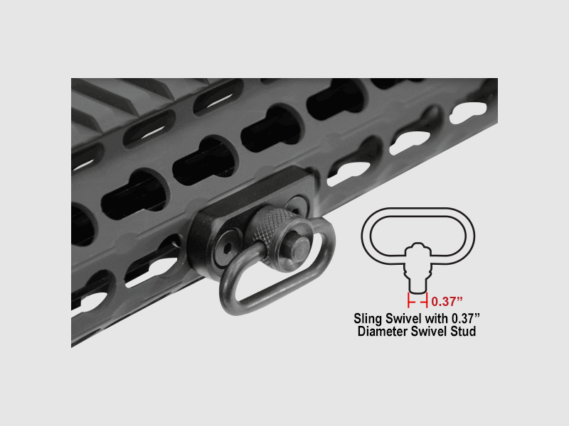 UTG Keymod Adapterbasis für Standard QD Sling Swivel #TL-SWKM01, Bild 2 von 3