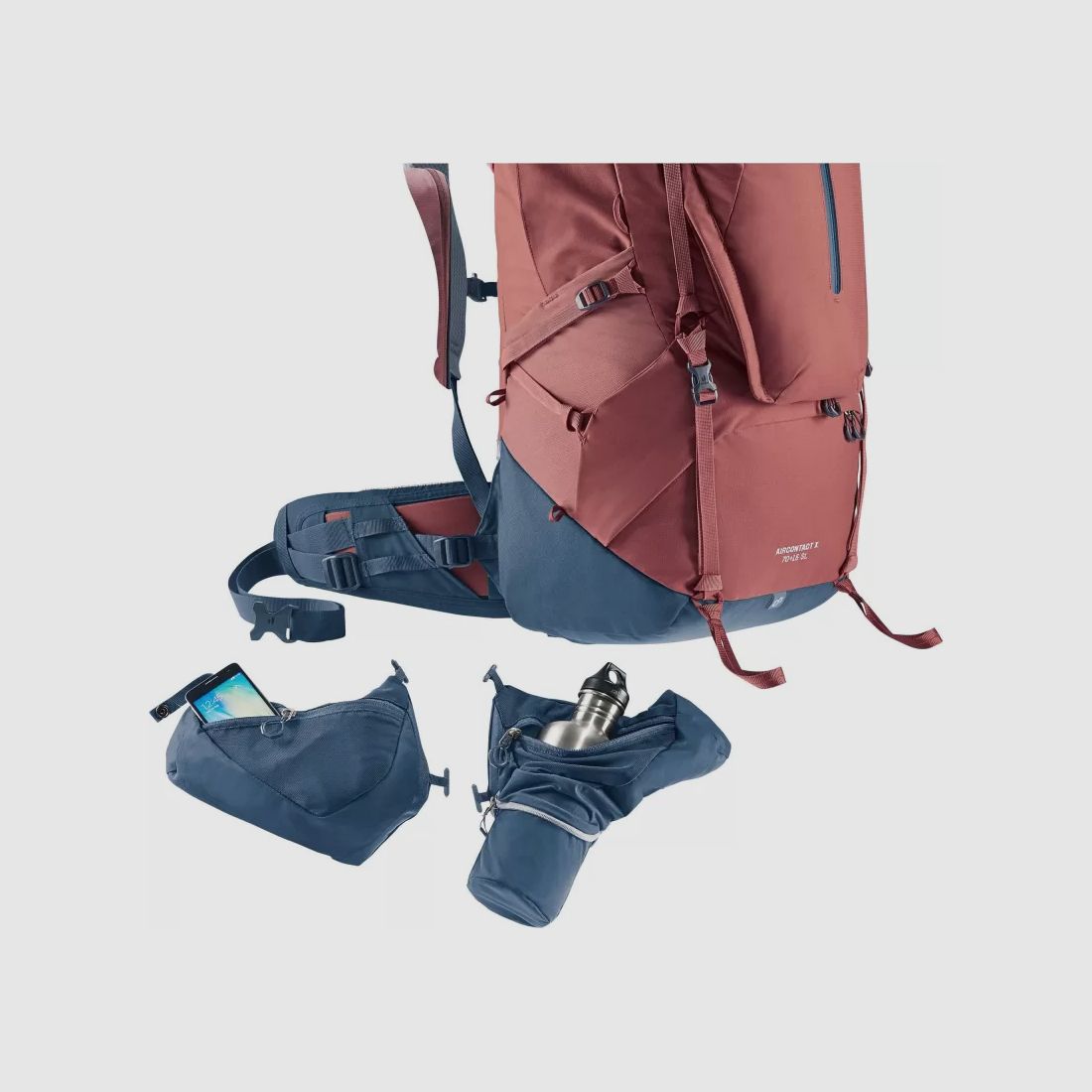 Deuter Aircontact X 70+15 SL Czerwony, zdjęcie 4 z 12