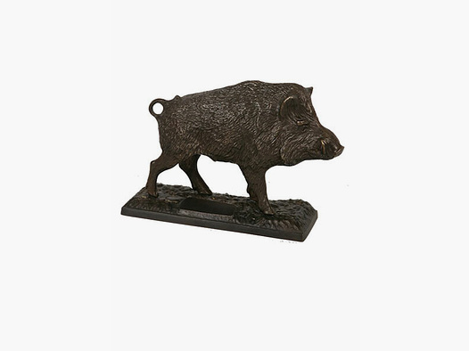 Lovergreen Bronzestatue Motiv Wildschwein mit angehobenen Schwanz