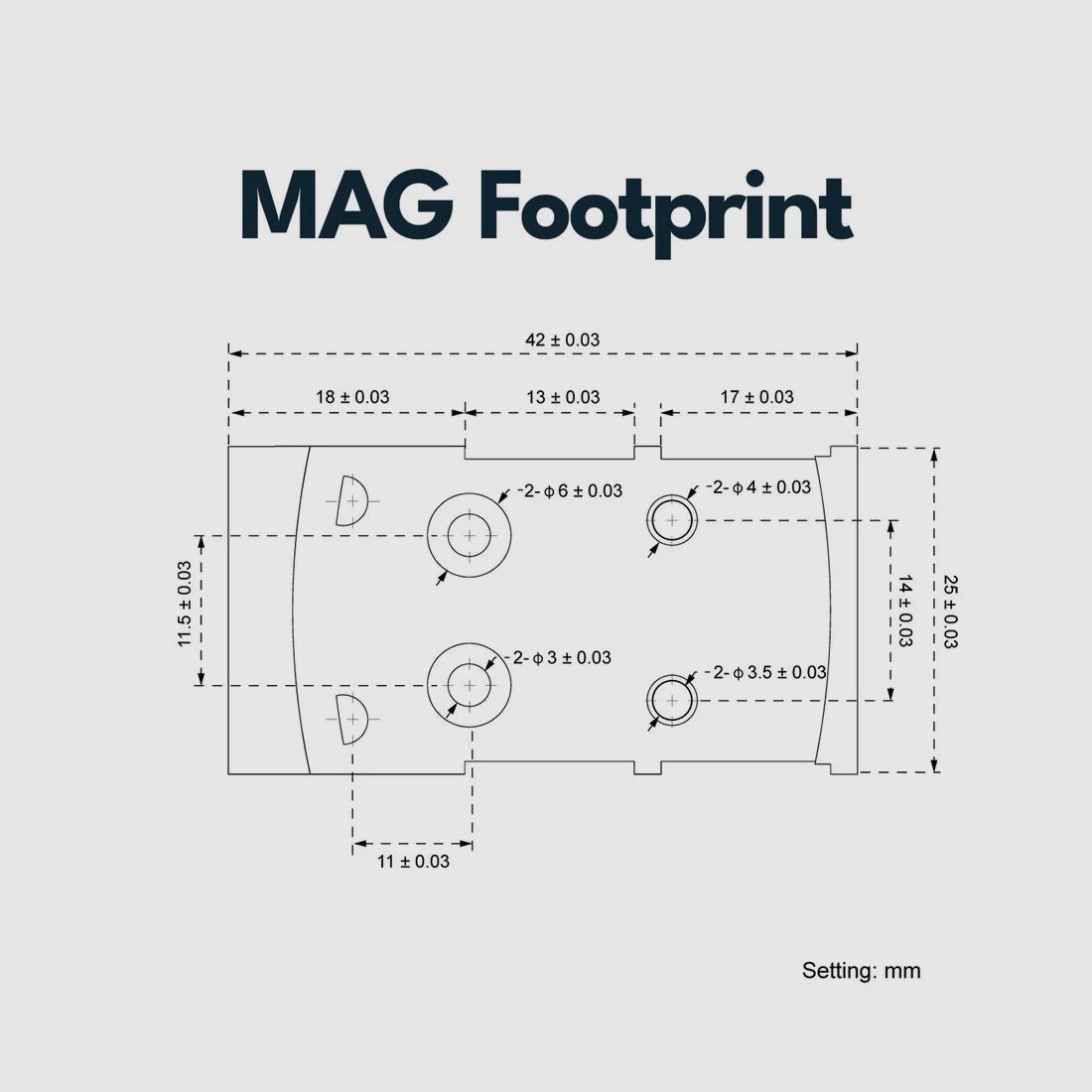 Vector Optics SCFRM-16 Glock MOS Montage für MGT (SHIELD) Footprint