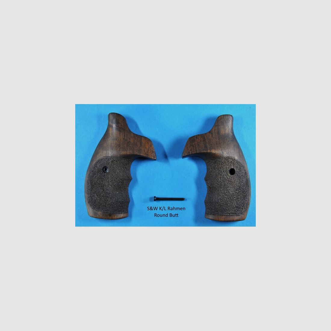 Nussbaum-Griffschalen für S&W K/L-Rahmen Round Butt (runder Rahmen)