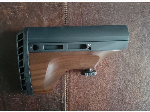 WOOX Vigilante AR15 wooden stock walnut – hybrid fixed stock (like new)