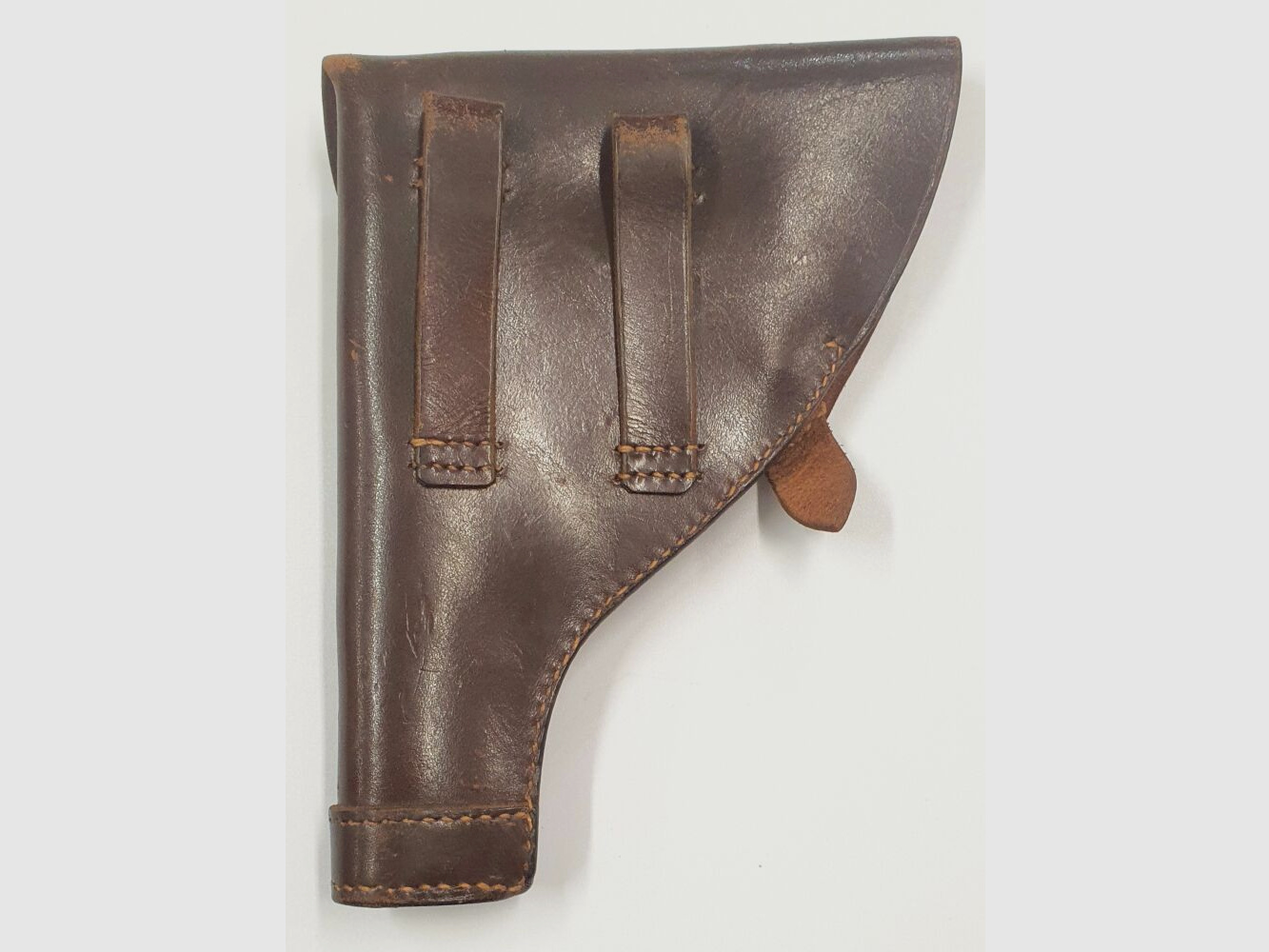 CARR FAST .CO leather holster CARR FAST .CO Boston for P38, P01 with magazine pockets, brown leather, right