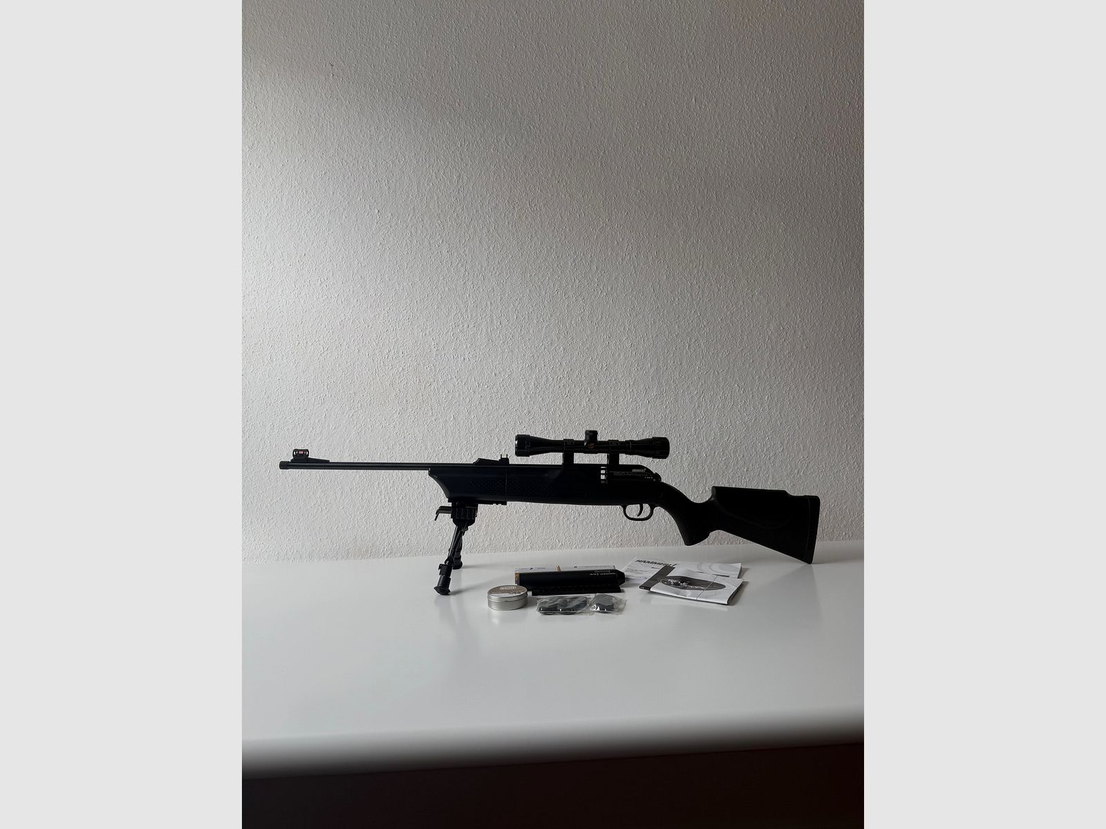 Hämmerli 850 AirMagnum + standaard + richtkijker + demper