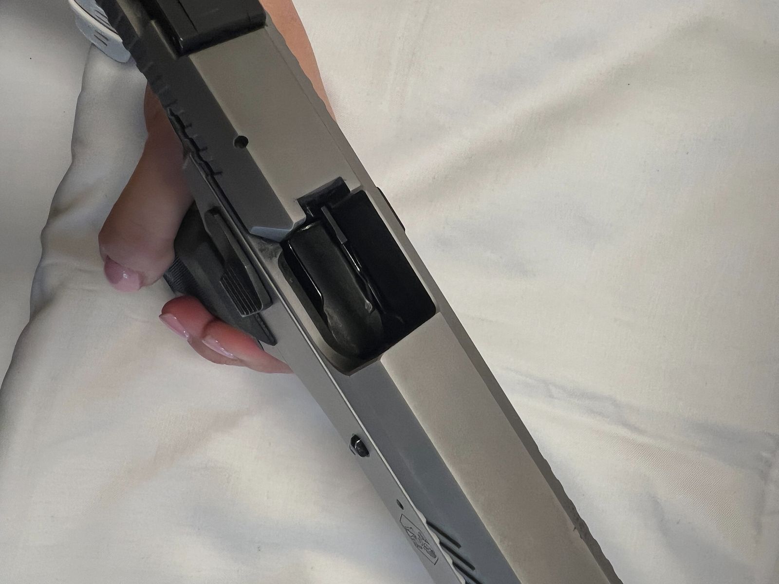 Sphinx 3000 Competition 9 mm Para – Pistool Kat. B, Stainless + 6 Magazines – Erbwaffe Vorarlberg, afbeelding 6 van 7