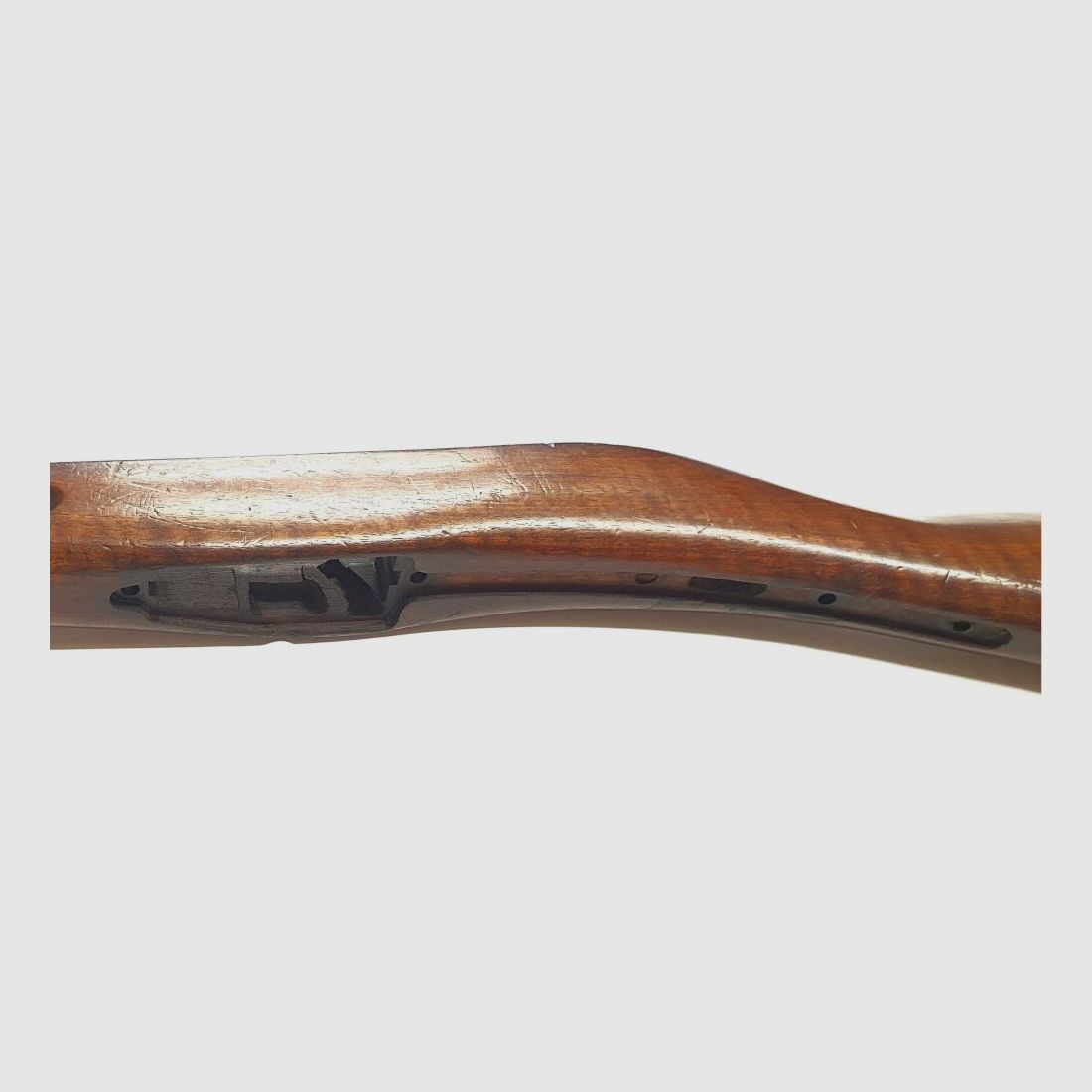 Schaft für Schweizer Infanteriegewehr / IG 1889 mit Oberholz und Beschlagteilen