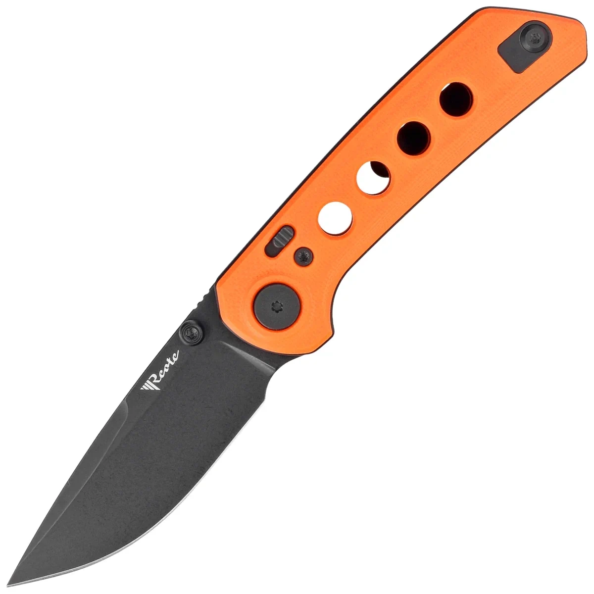 Folding knife Reate PL-XT Orange G10, Black PVD Nitro-V