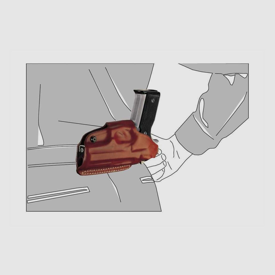 Holster pour Glock 42 Vega – Noir –, image 2 sur 4