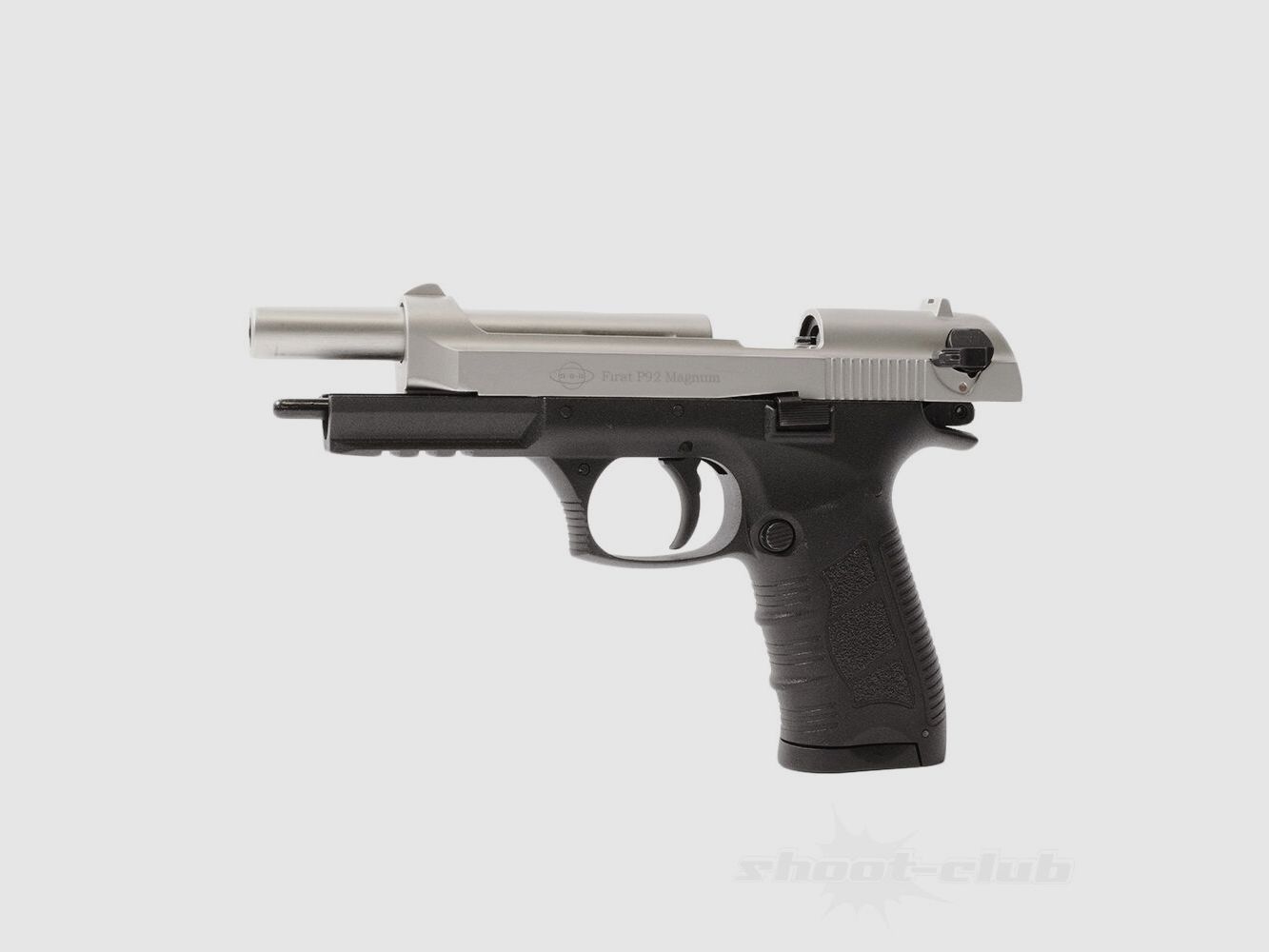 Ekol P92 Magnum Schreckschusspistol 9mmPAK Nickel Platzpatronen